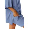 imageATHMILE Womens Two Piece Short Lounge Sets Spring Summer Casual Oversized Shirts Airport Travel Outfit Beach Vacation 2026Blue