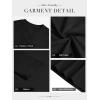 imageATHMILE Womens V Neck 34 Sleeve T Shirts Spring Summer Tops Tunic Casual Tees Henley Beach Vacation Basic Fashion ClothesLongblack