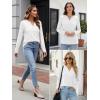 imageATHMILE Womens V Neck 34 Sleeve T Shirts Spring Summer Tops Tunic Casual Tees Henley Beach Vacation Basic Fashion ClothesLongwhite