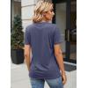 imageATHMILE Womens V Neck 34 Sleeve T Shirts Spring Summer Tops Tunic Casual Tees Henley Beach Vacation Basic Fashion ClothesShortnavy Blue