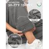 imageATHMILE Womens Wide Leg Sweatpants Double Waisted Baggy Sweat Pants with Pockets Fashion Casual Gym Fall Winter ClothesDark Grey