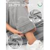 imageATHMILE Womens Wide Leg Sweatpants Double Waisted Baggy Sweat Pants with Pockets Fashion Casual Gym Fall Winter ClothesGrey