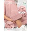 imageATHMILE Womens Wide Leg Sweatpants Double Waisted Baggy Sweat Pants with Pockets Fashion Casual Gym Fall Winter ClothesPink