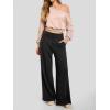 imageATHMILE Womens Wide Leg Sweatpantts High Waist Baggy Lounge Casual Pants Fall Winter Spring Clothes with PocketsBlack