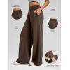 imageATHMILE Womens Wide Leg Sweatpantts High Waist Baggy Lounge Casual Pants Fall Winter Spring Clothes with PocketsCoffee Brown