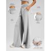 imageATHMILE Womens Wide Leg Sweatpantts High Waist Baggy Lounge Casual Pants Fall Winter Spring Clothes with PocketsGrey