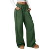 imageATHMILE Sweatpants Women 2026 Wide Leg Sweatpants Baggy Straight Leg Pants Fashion Teen Girl Drawstring Athletic JoggersGreen