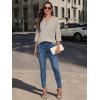 imageATHMILE Long Sleeve Shirts for Women 2026 Fall Outfits Henley Dressy Casual Tops Trendy Blouses Cute TShirts Fashion ClothesHalfbrown Stripe