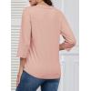 imageATHMILE Long Sleeve Shirts for Women 2026 Fall Outfits Henley Dressy Casual Tops Trendy Blouses Cute TShirts Fashion ClothesHalfcoral
