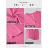 imageATHMILE Long Sleeve Shirts for Women 2026 Fall Outfits Henley Dressy Casual Tops Trendy Blouses Cute TShirts Fashion ClothesHalfhot Pink
