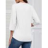 imageATHMILE Long Sleeve Shirts for Women 2026 Fall Outfits Henley Dressy Casual Tops Trendy Blouses Cute TShirts Fashion ClothesHalfwhite