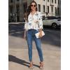 imageATHMILE Long Sleeve Shirts for Women 2026 Fall Outfits Henley Dressy Casual Tops Trendy Blouses Cute TShirts Fashion ClothesHalfwhite Floral