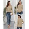 imageATHMILE Long Sleeve Shirts for Women 2026 Fall Outfits Henley Dressy Casual Tops Trendy Blouses Cute TShirts Fashion ClothesKhaki