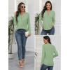 imageATHMILE Long Sleeve Shirts for Women 2026 Fall Outfits Henley Dressy Casual Tops Trendy Blouses Cute TShirts Fashion ClothesLight Green