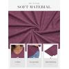 imageATHMILE Womens 2026 Fall Long Sleeve Shirts Basic Apparel Shirts Trendy V Neck Tshirt for Women Curved Hem TopsPurple Red