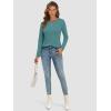 imageATHMILE Womens Long Sleeve Shirts Basic Tee Fall Trendy Spring Top Business Casual Beach Vacation Workout 2026 FashionBlue Green