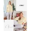 imageATHMILE Womens Long Sleeve Shirts Basic Tee Fall Trendy Spring Top Business Casual Beach Vacation Workout 2026 FashionCream