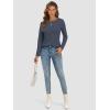imageATHMILE Womens Long Sleeve Shirts Basic Tee Fall Trendy Spring Top Business Casual Beach Vacation Workout 2026 FashionDark Blue