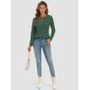 imageATHMILE Womens Long Sleeve Shirts Basic Tee Fall Trendy Spring Top Business Casual Beach Vacation Workout 2026 FashionDark Green