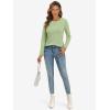 imageATHMILE Womens Long Sleeve Shirts Basic Tee Fall Trendy Spring Top Business Casual Beach Vacation Workout 2026 FashionFruit Green