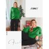 imageATHMILE Womens Long Sleeve Shirts Basic Tee Fall Trendy Spring Top Business Casual Beach Vacation Workout 2026 FashionGreen
