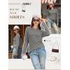 imageATHMILE Womens Long Sleeve Shirts Basic Tee Fall Trendy Spring Top Business Casual Beach Vacation Workout 2026 FashionGrey