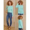 imageATHMILE Womens Long Sleeve Shirts Basic Tee Fall Trendy Spring Top Business Casual Beach Vacation Workout 2026 FashionLake Green