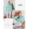imageATHMILE Womens Long Sleeve Shirts Basic Tee Fall Trendy Spring Top Business Casual Beach Vacation Workout 2026 FashionLake Green