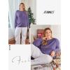 imageATHMILE Womens Long Sleeve Shirts Basic Tee Fall Trendy Spring Top Business Casual Beach Vacation Workout 2026 FashionPurple