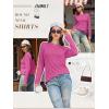 imageATHMILE Womens Long Sleeve Shirts Basic Tee Fall Trendy Spring Top Business Casual Beach Vacation Workout 2026 FashionRoseo
