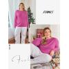 imageATHMILE Womens Long Sleeve Shirts Basic Tee Fall Trendy Spring Top Business Casual Beach Vacation Workout 2026 FashionRoseo