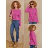 imageATHMILE Womens Long Sleeve Shirts Basic Tee Fall Trendy Spring Top Business Casual Beach Vacation Workout 2026 FashionRoseo