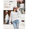 imageATHMILE Womens Long Sleeve Shirts Basic Tee Fall Trendy Spring Top Business Casual Beach Vacation Workout 2026 FashionWhite