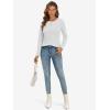imageATHMILE Womens Long Sleeve Shirts Basic Tee Fall Trendy Spring Top Business Casual Beach Vacation Workout 2026 FashionWhite