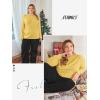 imageATHMILE Womens Long Sleeve Shirts Basic Tee Fall Trendy Spring Top Business Casual Beach Vacation Workout 2026 FashionYellow