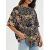 imageATHMILE Womens Oversized T Shirts Casual Tee Workout Tops Gym Clothes Summer Loose Fit Short Sleeve Graphics Basic Y2K 2026Camo Brown