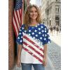 imageATHMILE Womens Oversized T Shirts Casual Tee Workout Tops Gym Clothes Summer Loose Fit Short Sleeve Graphics Basic Y2K 2026Usa Flag