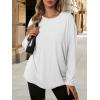imageATHMILE Womens Oversized T Shirts Casual Tee Workout Tops Gym Clothes Summer Loose Fit Short Sleeve Graphics Basic Y2K 2026Zwhite