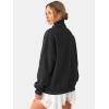 imageATHMILE Fleece Sweatshirt for Women Oversized Sweatshirts with Pockets Turtleneck Pullover Fashion Outfits Clothes 2026Black