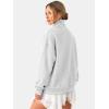 imageATHMILE Fleece Sweatshirt for Women Oversized Sweatshirts with Pockets Turtleneck Pullover Fashion Outfits Clothes 2026Gray
