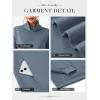 imageATHMILE Fleece Sweatshirt for Women Oversized Sweatshirts with Pockets Turtleneck Pullover Fashion Outfits Clothes 2026Gray Blue
