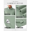imageATHMILE Fleece Sweatshirt for Women Oversized Sweatshirts with Pockets Turtleneck Pullover Fashion Outfits Clothes 2026Gray Green