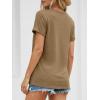 imageATHMILE Womens Boat Neck Tops Fashion Short Sleeve Scoop Neck Tees for Women Trendy Casual Shirts Summer Beach Outfits 2026Coffee