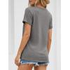 imageATHMILE Womens Boat Neck Tops Fashion Short Sleeve Scoop Neck Tees for Women Trendy Casual Shirts Summer Beach Outfits 2026Grey