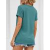 imageATHMILE Womens Boat Neck Tops Fashion Short Sleeve Scoop Neck Tees for Women Trendy Casual Shirts Summer Beach Outfits 2026Lakeblue