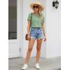 imageATHMILE Womens Boat Neck Tops Fashion Short Sleeve Scoop Neck Tees for Women Trendy Casual Shirts Summer Beach Outfits 2026Lightgreen