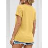 imageATHMILE Womens Boat Neck Tops Fashion Short Sleeve Scoop Neck Tees for Women Trendy Casual Shirts Summer Beach Outfits 2026Yellow