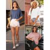 imageATHMILE Womens Oversized T Shirts Summer Tops Spring Casual Loose Fit Workout Short Sleeve 2026 Beach VacationKhaki