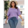 imageATHMILE Womens Oversized T Shirts Summer Tops Spring Casual Loose Fit Workout Short Sleeve 2026 Beach VacationLavender