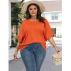 imageATHMILE Womens Oversized T Shirts Summer Tops Spring Casual Loose Fit Workout Short Sleeve 2026 Beach VacationOrange